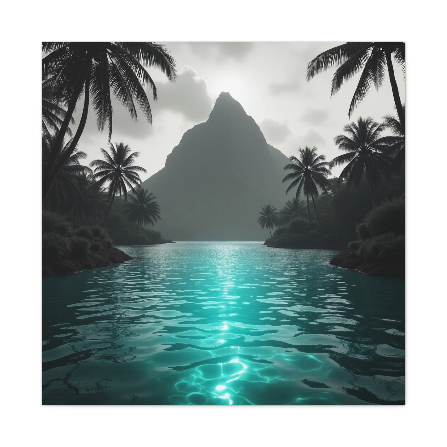 Blue Lagoon Canvas Wall Art