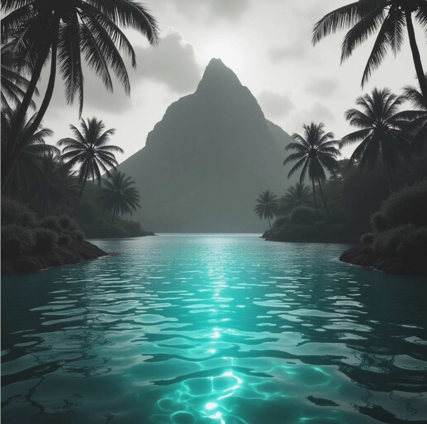 Blue Lagoon Canvas Wall Art