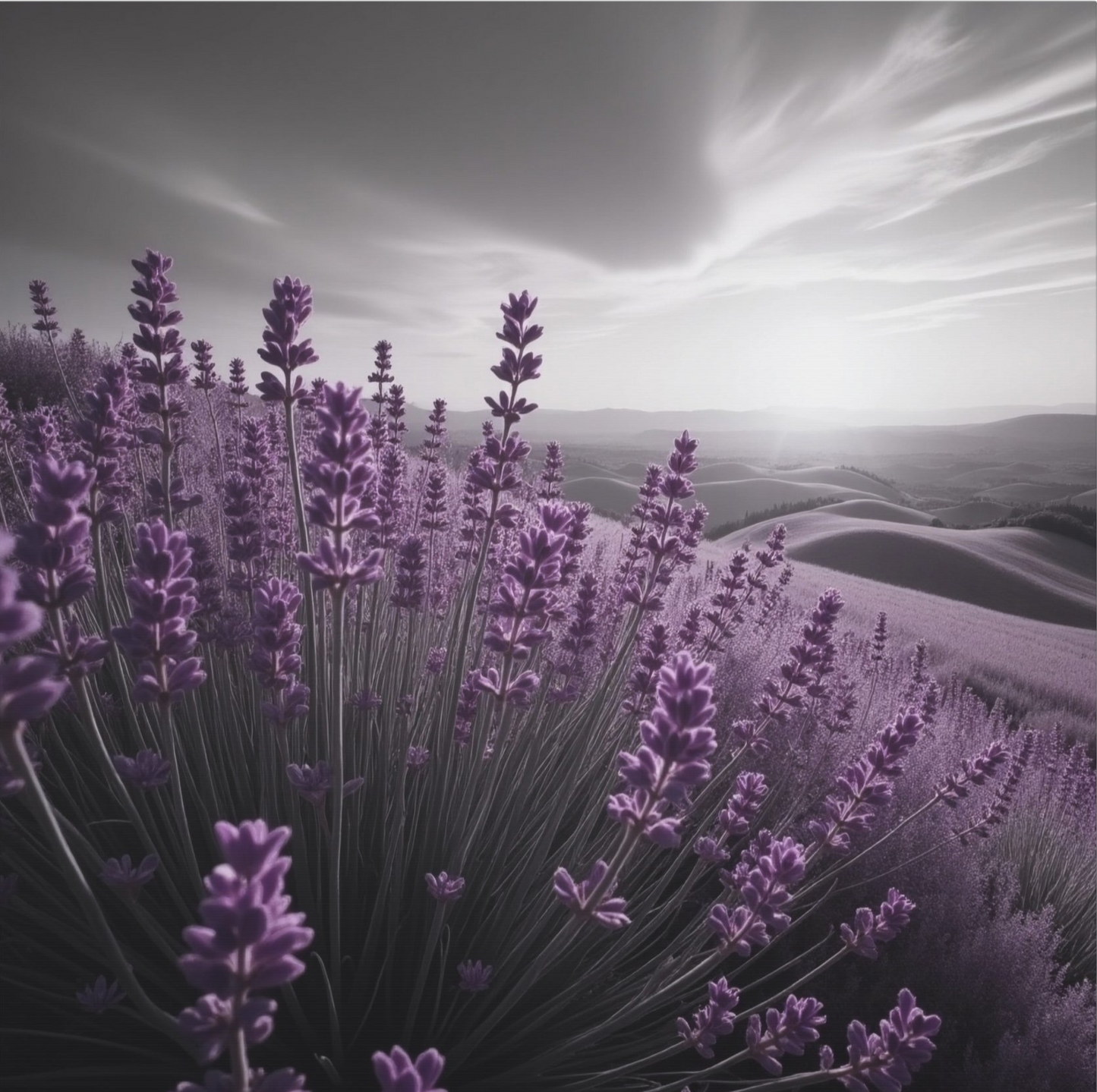 Lavender Hills Canvas Art