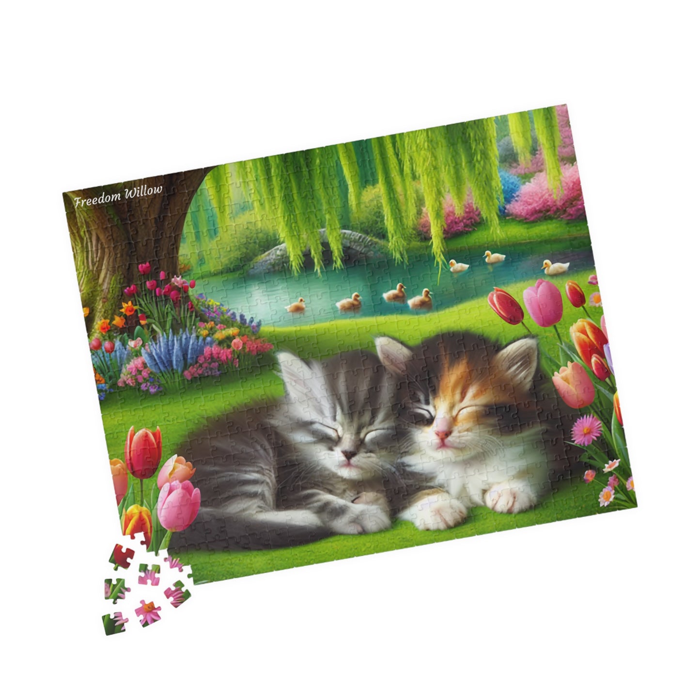 Spring Kittens Puzzle 520 Pieces