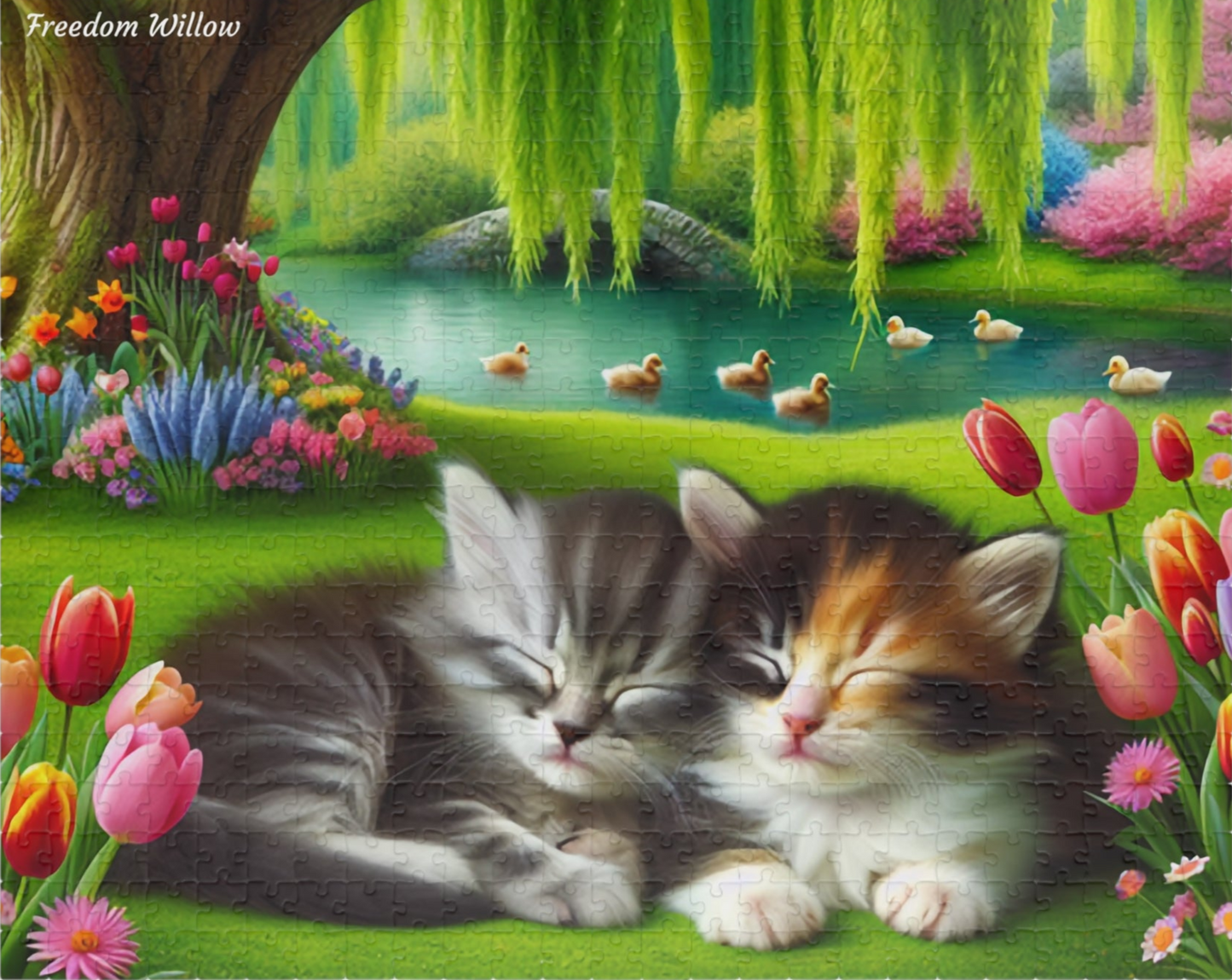 Spring Kittens Puzzle 520 Pieces