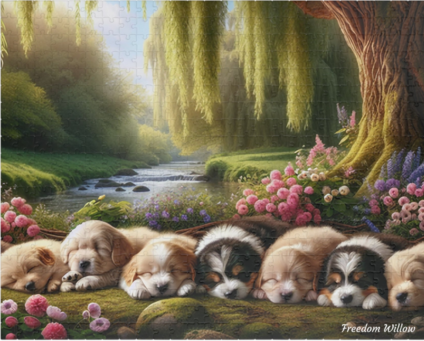 Spring Puppies Puzzle