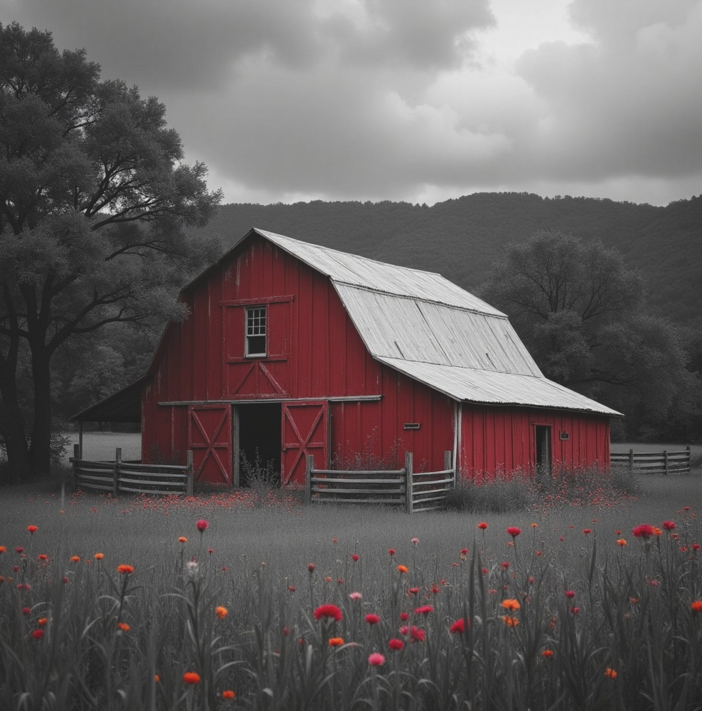 Country Barn Canvas Art