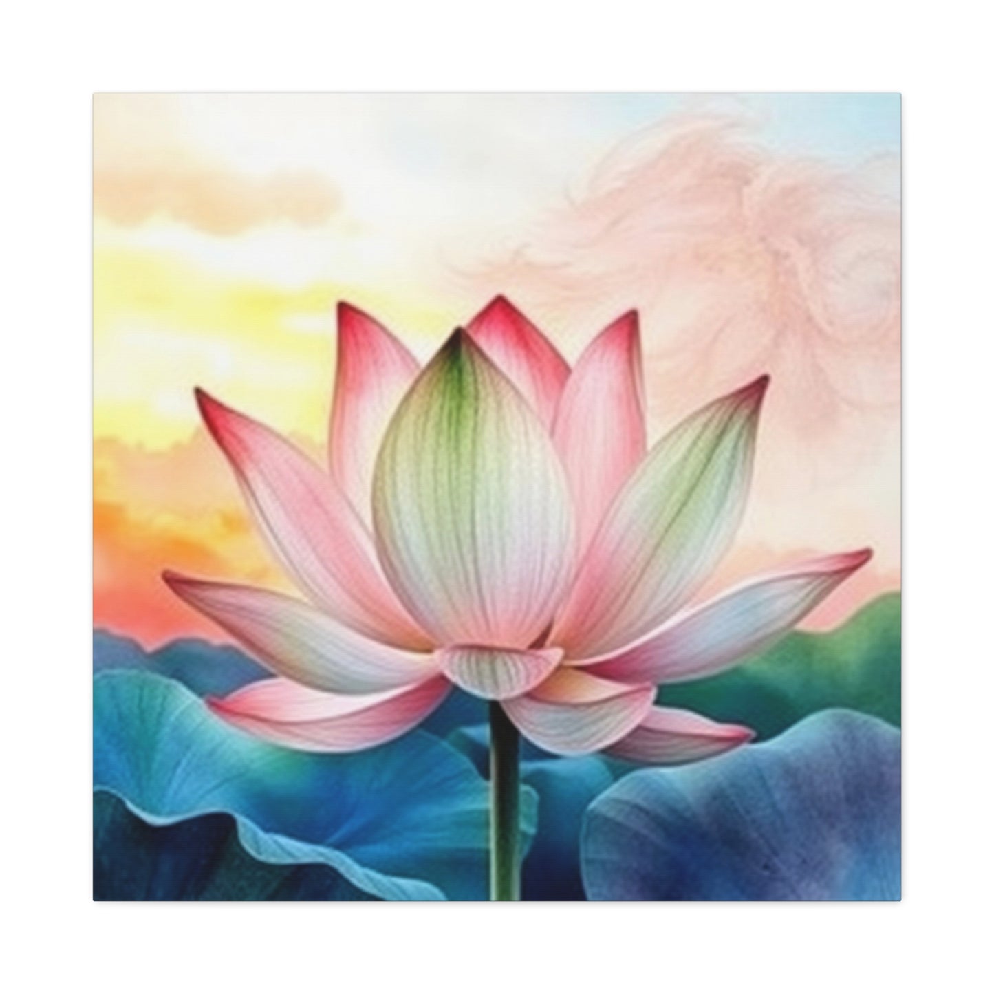 Zen Lotus Canvas Art
