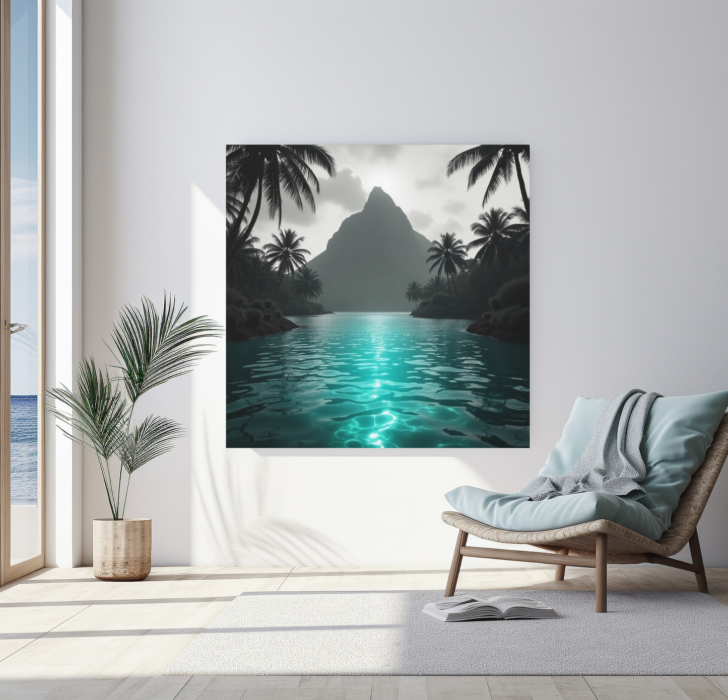 Blue Lagoon Canvas Wall Art