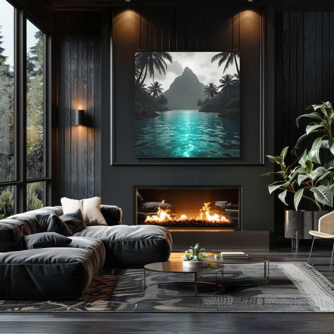 Blue Lagoon Canvas Wall Art