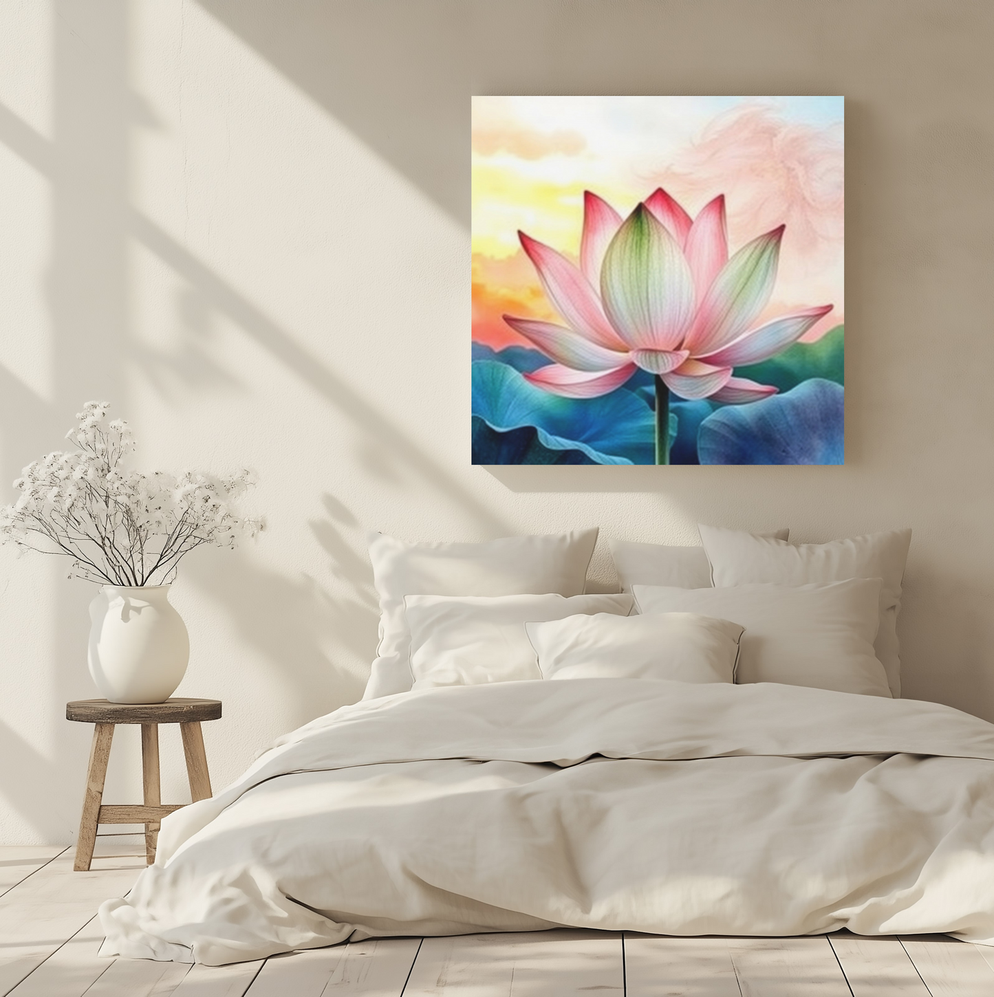 Canvas Wall Art: Zen Lotus by Freedom Willow