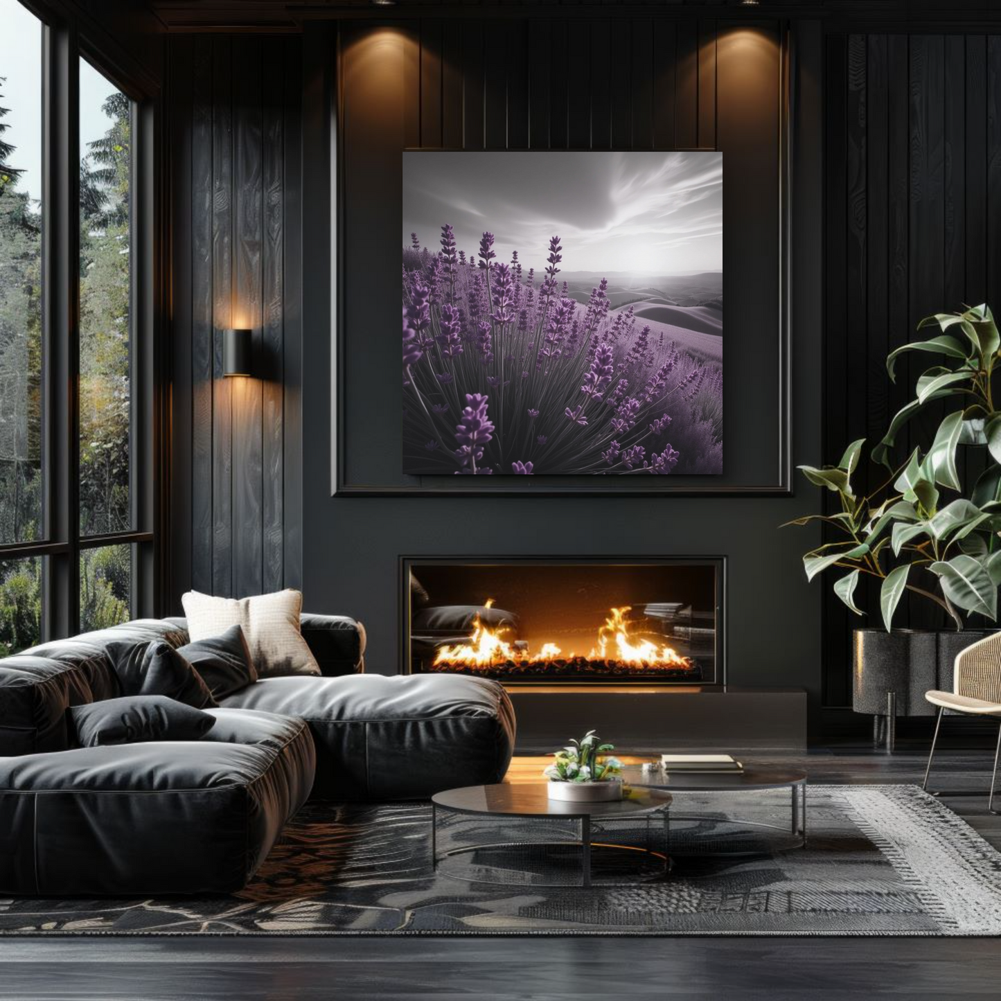 Lavender Hills Canvas Art