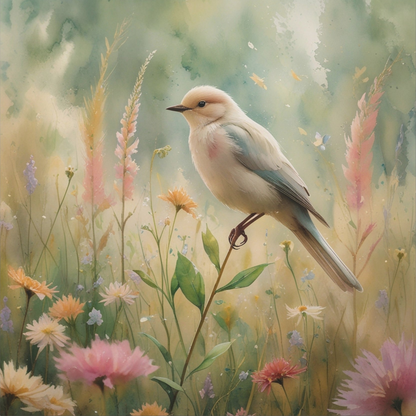 Serene Bird Canvas Art