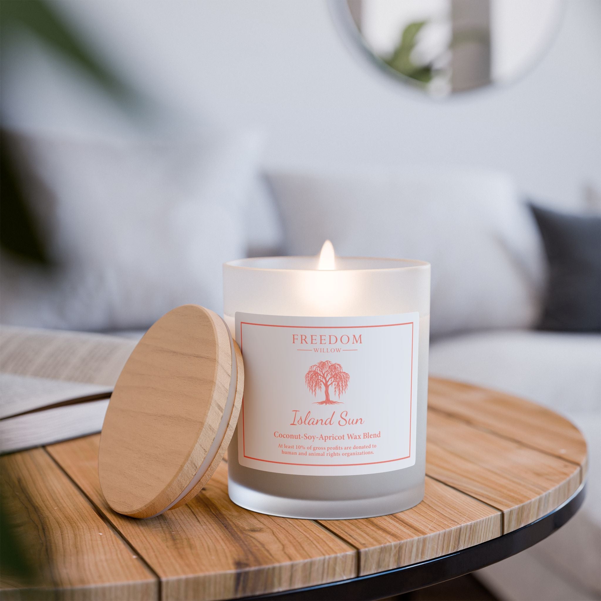 Natural Wax Blend Candle - Island Sun | Freedom Willow
