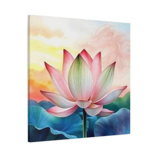 Zen Lotus Canvas Art