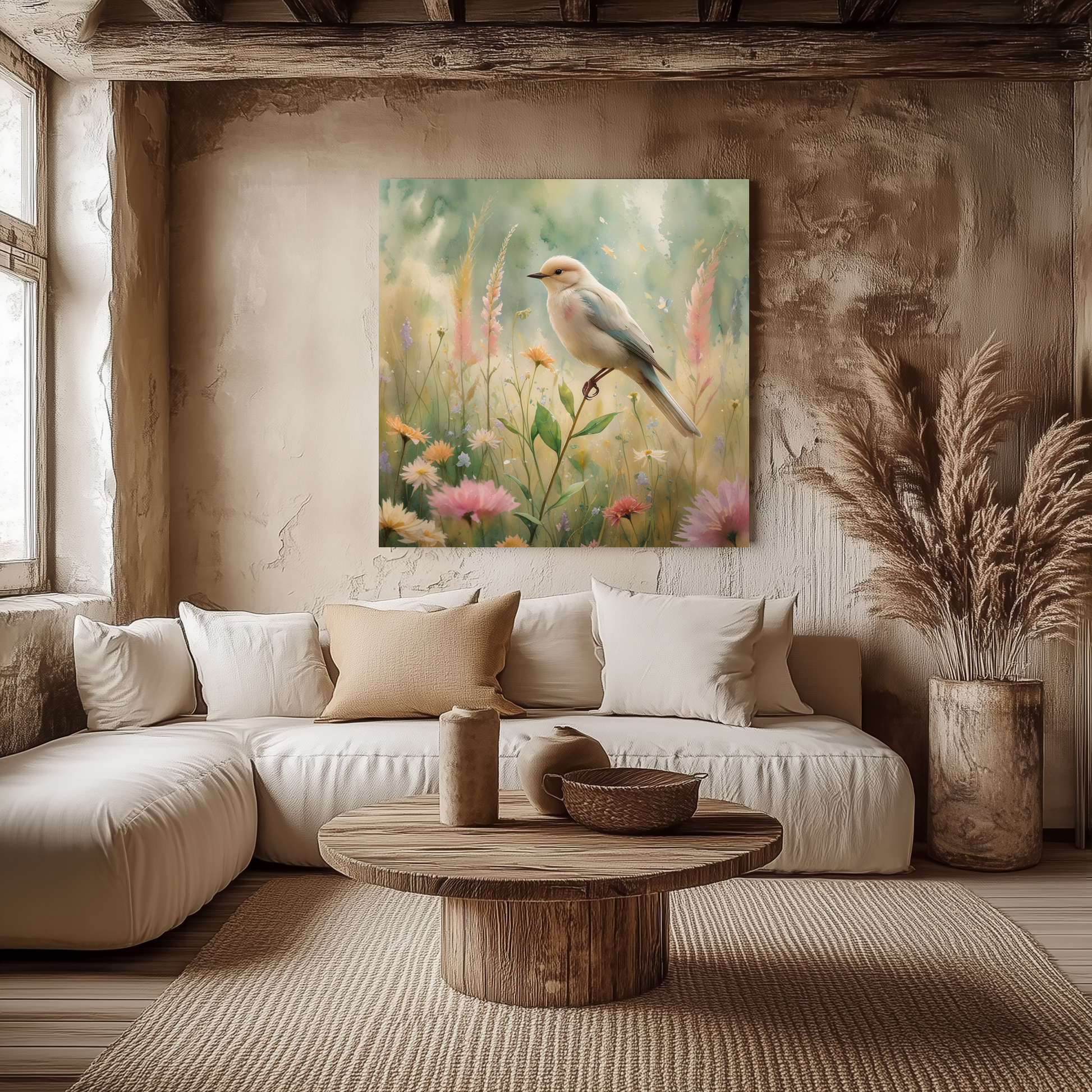 Serene Bird Canvas Art