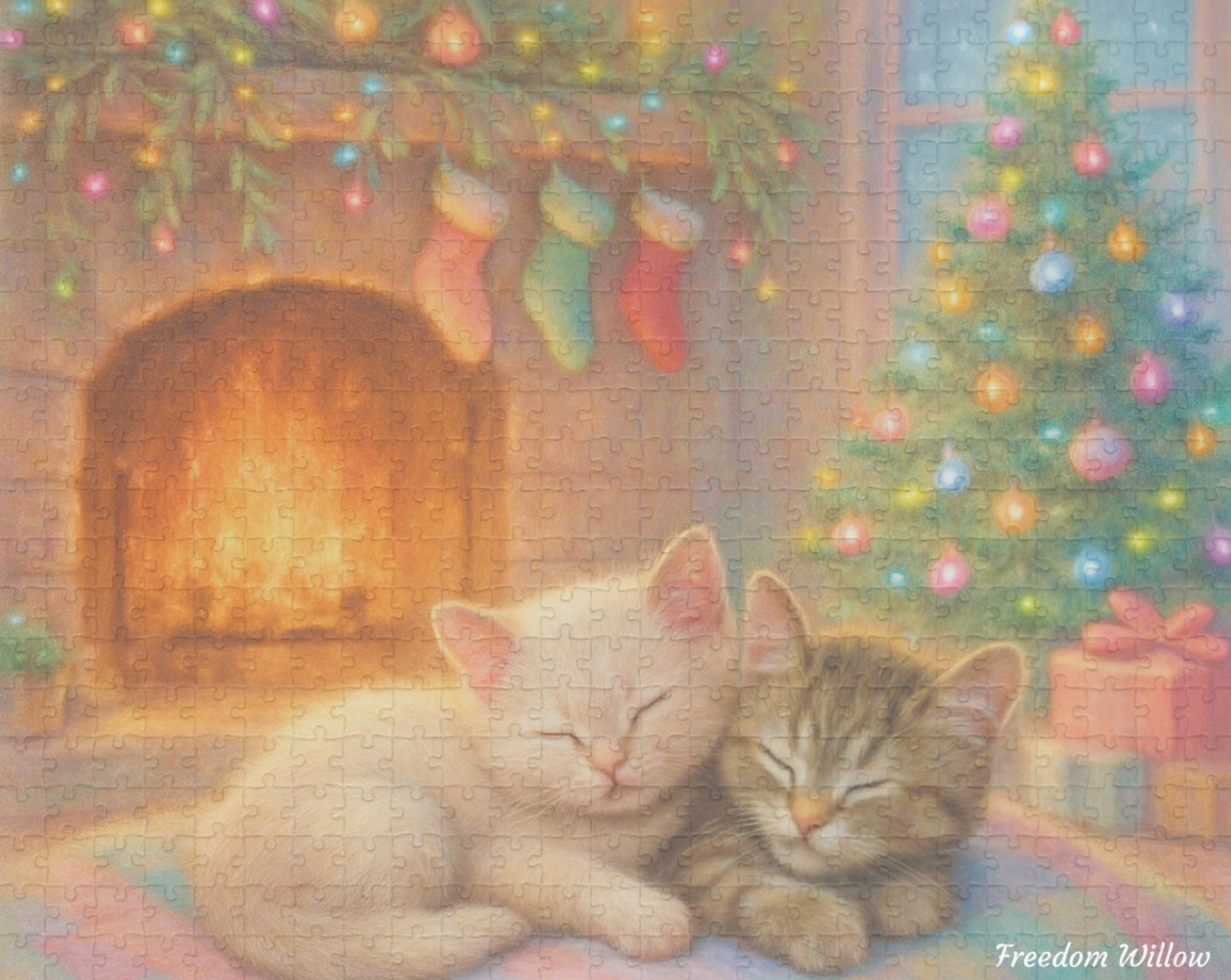 NEW! Puzzle: Cozy Kittens by Freedom Willow