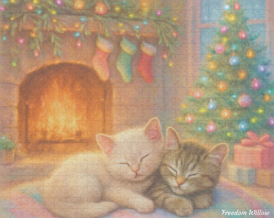 NEW! Puzzle: Cozy Kittens by Freedom Willow