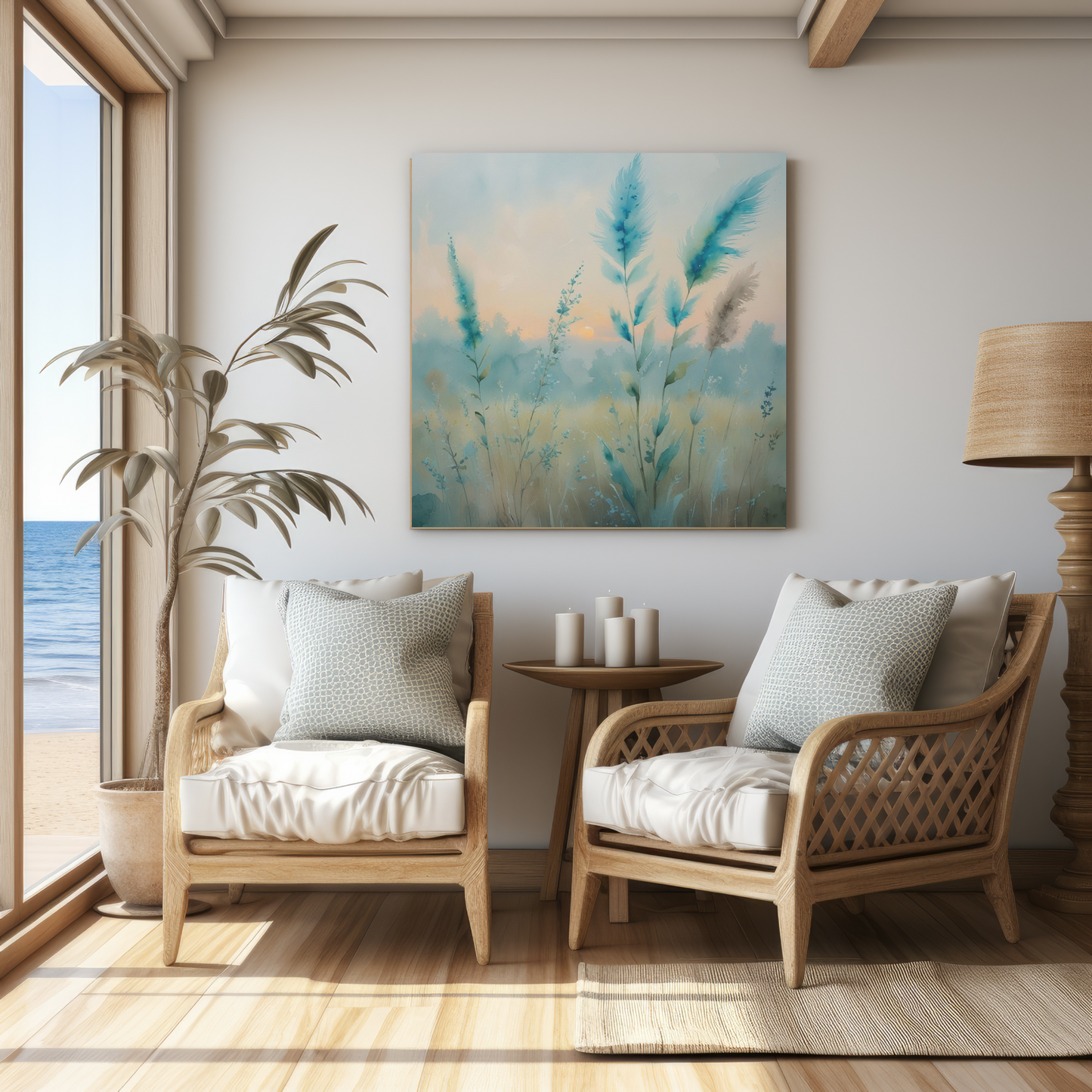 Canvas Wall Art: Blue Grass by Freedom Willow