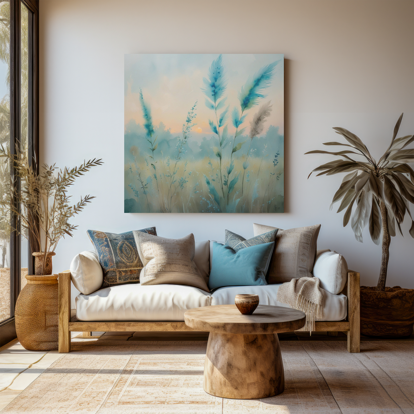 Canvas Wall Art: Blue Grass by Freedom Willow