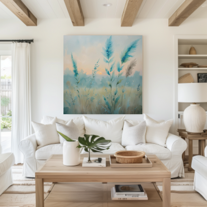 Canvas Wall Art: Blue Grass by Freedom Willow