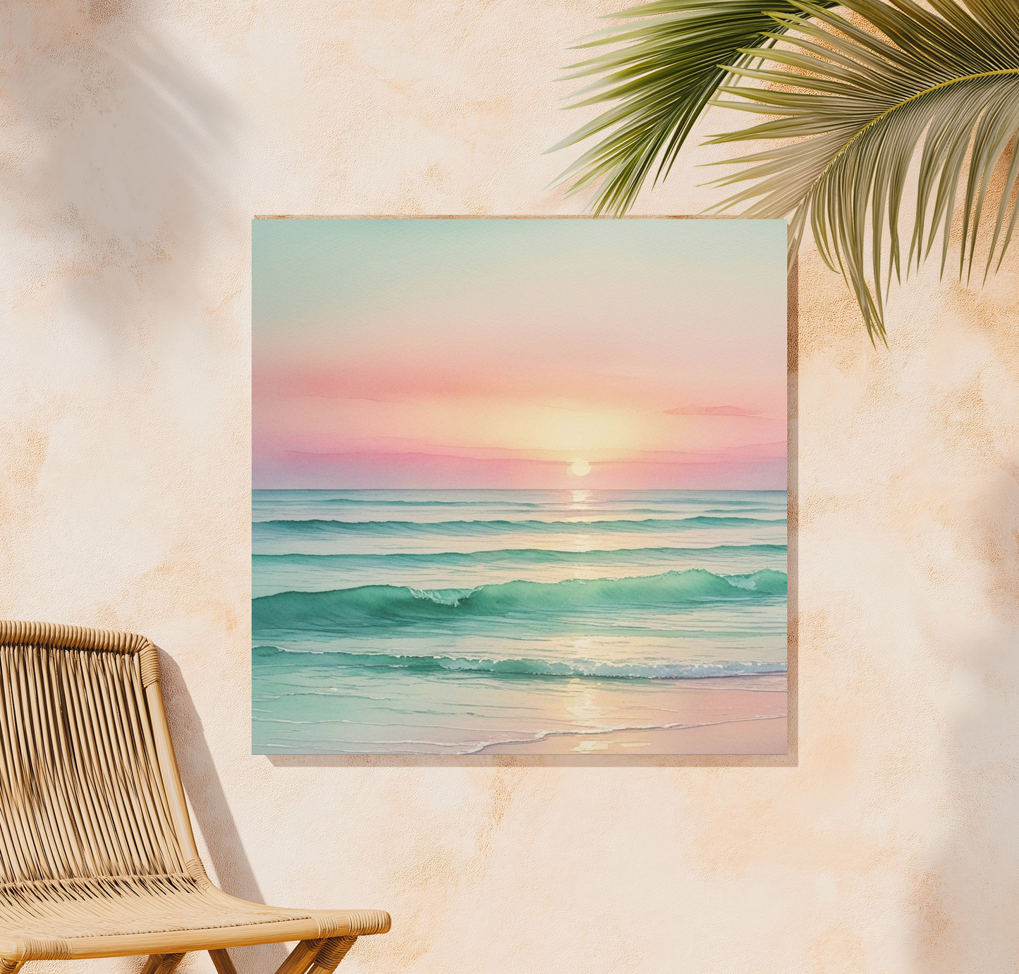 Canvas Wall Art: Sunset Paradise by Freedom Willow